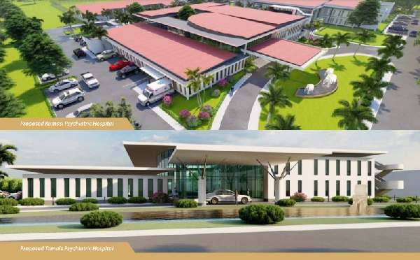 Architectural designs of some of the Agenda 111 hospitals