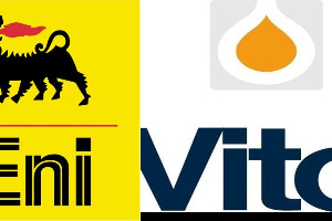 Logos of Eni and Vitol