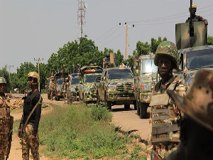 Nigerian Soldiers Patrol 456