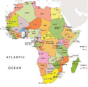 A map of Africa