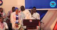 Dr Bawumia addressing party supporters