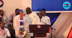 Dr Bawumia addressing party supporters