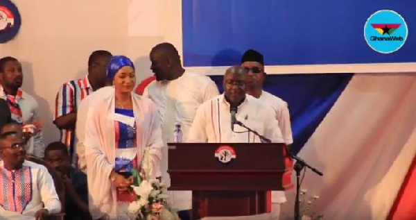 Dr Bawumia addressing party supporters