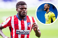 Black Stars midfielder, Thomas Partey and Spanish internatioanl, David De Gea