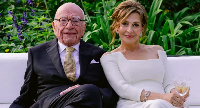 The pair were wed at a ceremony at Rupert Murdoch's Californian vineyard