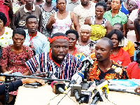 Ebenezer Anzah Kobina speaking on behalf of the family