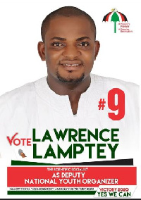 Aspiring Deputy National Youth Organiser of the NDC, Lawrence Nii Lamptey