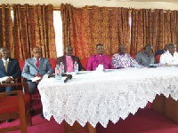 Kumasi Diocese Archbishop of the Anglican Church in a photo with other Church Elders