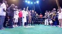 Boxer Patrick Allotey defended his tittle after beating Uganda's Badru Lusambya