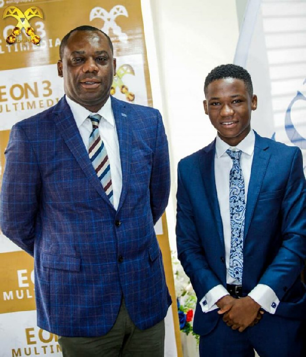 Matthew Opoku Prempeh with Abraham Attah