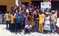 ICI hands over the new classroom block to Akwateykrom Basic School