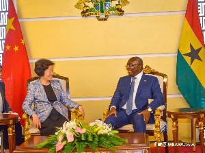 Dr Mahamudu Bawumia with H.E Sun Chunlan, Vice-Premier of the State Council of China