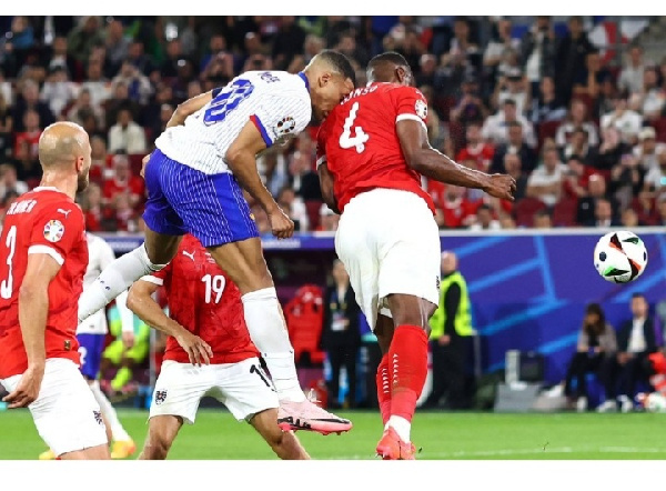 Mbappe broke his nose in a collision with Danso’s shoulder during their Euro 2024 match on Monday