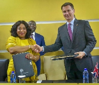 UK Secretary for Foreign and Commonwealth Affairs, Jeremy Hunt and Shirley Ayorkor Botchwey