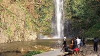 Wli waterfalls had some tourists on Boxing Day