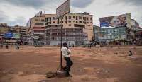 Business in the capital Kampala has ground to a halt