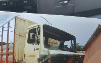 The truck I.K is accused of damaging