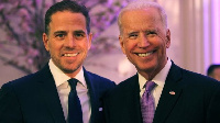 Hunter Biden (hagu) ɗan gidan Shugaban Amurka Joe Biden da ubansa