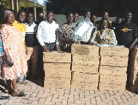 Member of Parliament for Techiman North donates street light bulbs to his constituency