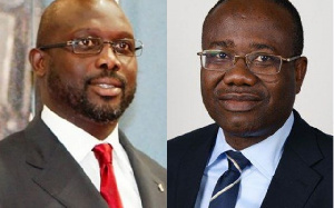 George Weah and Kwesi Nyantakyi