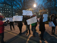 Ghanaian protesters in London