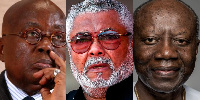 President Nana Addo Dankwa Akufo-Addo, JJ Rawlings and Ken Ofori-Atta