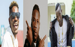 Musicians Shatta Wale, Stonebwoy and Patapaa