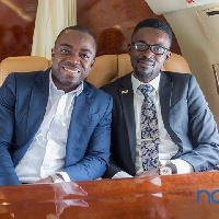 Sammy Flex [L] with his boss Nana Appiah Mensah (NAM1)