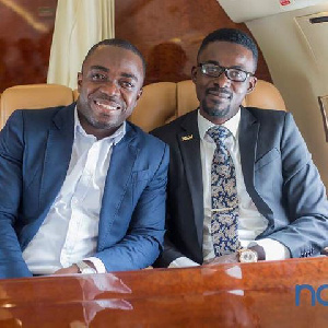 Sammy Flex [L] with his boss Nana Appiah Mensah (NAM1)