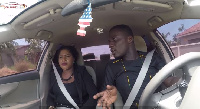 Patience Nyarko on Celebrity Ride with Zionfelix