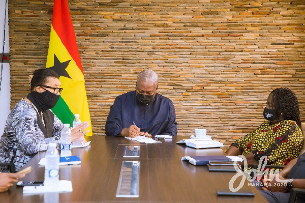 Commonwealth's Patricia Scotland, John Mahama and Prof. Jane Opoku Agyemang