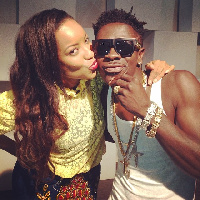 Joselyn Dumas with Shatta Wale