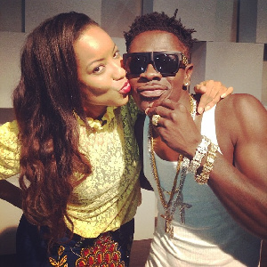 Joselyn Dumas with Shatta Wale