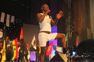 Shatta Wale performing @ 2015 Tigo Ghana Meets Naija Concert