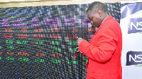 A trader at the Nairobi Securities Exchange (NSE) trading floor on August 26, 2020. PHOTO | SALATON