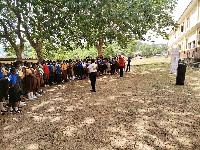 Selected schools in the Obuasi were taken through a series of sensitisation programmes