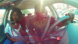 Sista Afia on Celebrity Ride with Zionfelix