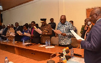 Dr Bawumia who swore in the new council members on Tuesday, July 11