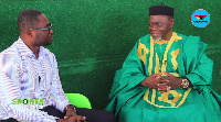 GhanaWeb editor Daniel Oduro and the legendary boxer Azumah Nelson