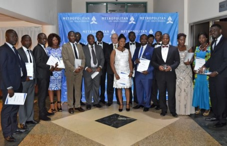 Group photograph of award winners with the CEO