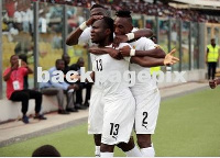 The Black Stars in a a jubilant mood