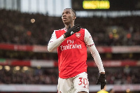 Nketiah scored the second goal for Arsenal