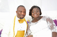 Mr. & Mrs MacCarthy during their wedding ceremony