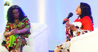 CEO of The Whitaker Group,  Rosa Whitaker (Left) and Entrepreneur Folorunso Alakija ( Right)