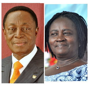 Dr Kwabena Duffour and Prof Jane Naana Opoku-Agyemang