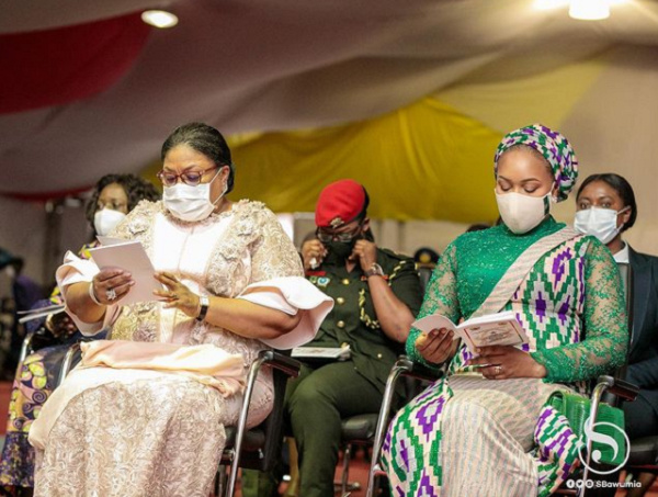 First Lady Rebecca Akufo-Addo and  Second Lady Samira Bawumia