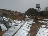 Ruins of the Jinijini Presbyterian Junior High School 'B' after a rainstorm