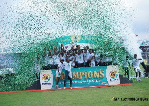 FC Samartex 1996 crowned champions of the 2023-2024 Ghana Premier League season