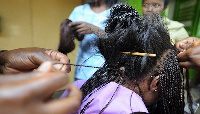 Hair dealers in the Central Business District of Accra are cashing in on the Christmas festivies