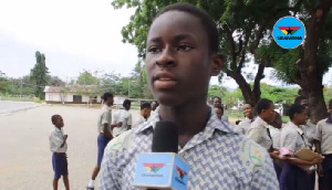 A candidate speaking to Ghanaweb TV after the first paper